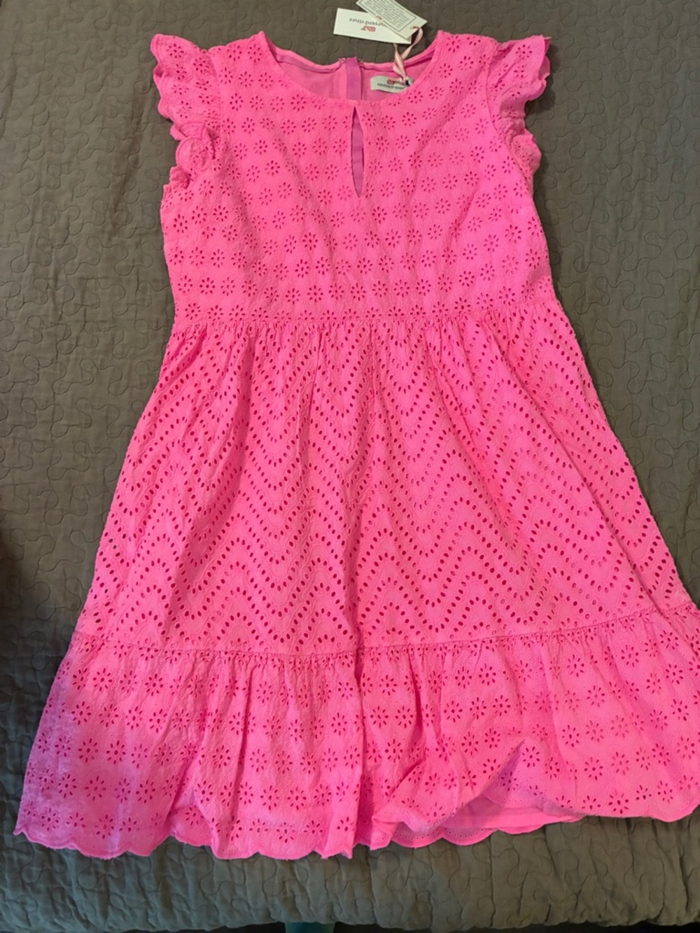 Vineyard Vines Pink Eyelet Dress NWT